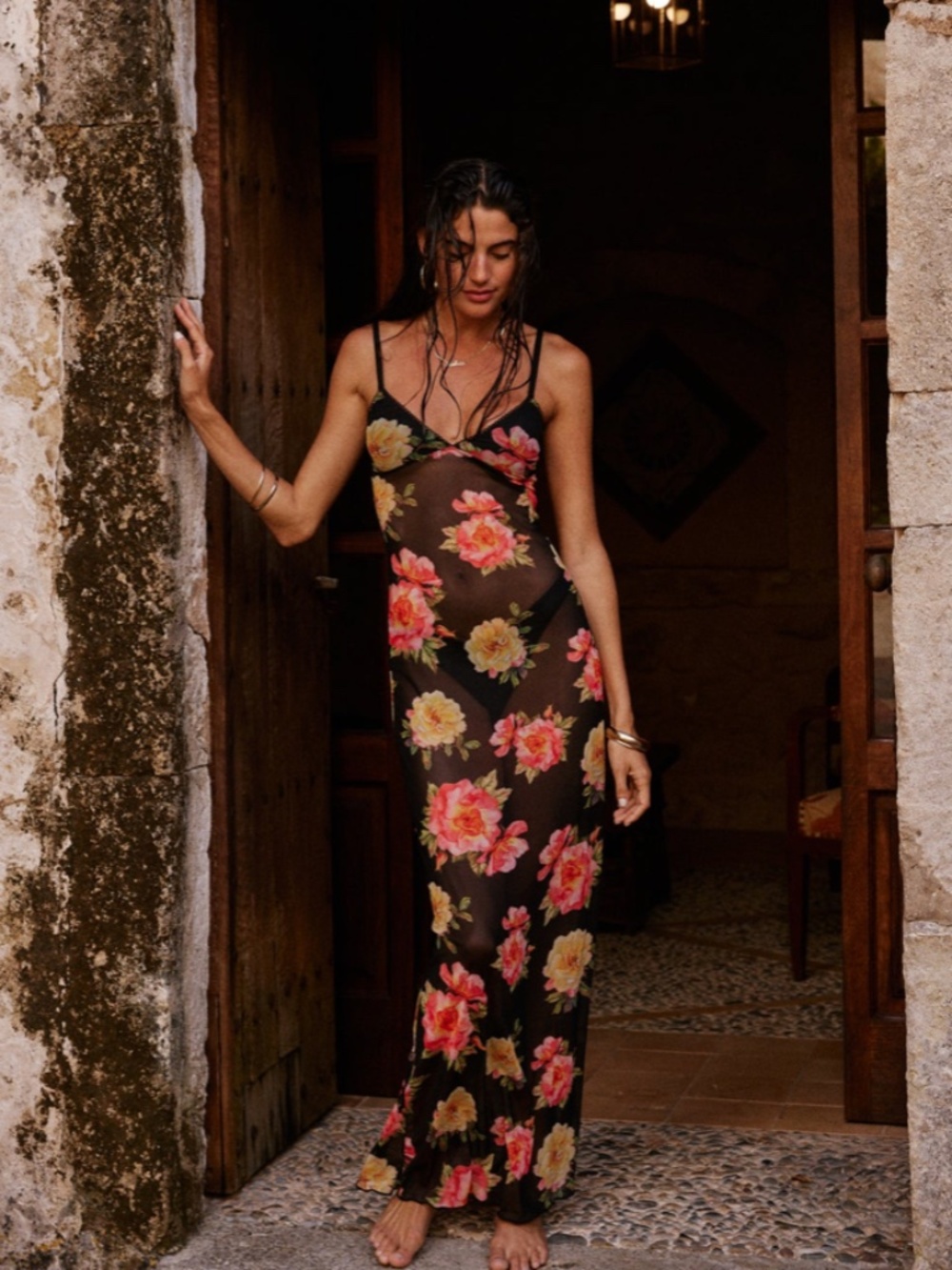 Loleia La Rosalia Floral Dress Small